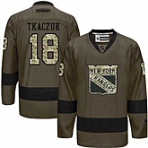 Glued New York Rangers #18 Walt Tkaczuk Green Salute to Service NHL Jersey,baseball caps,new era cap wholesale,wholesale hats